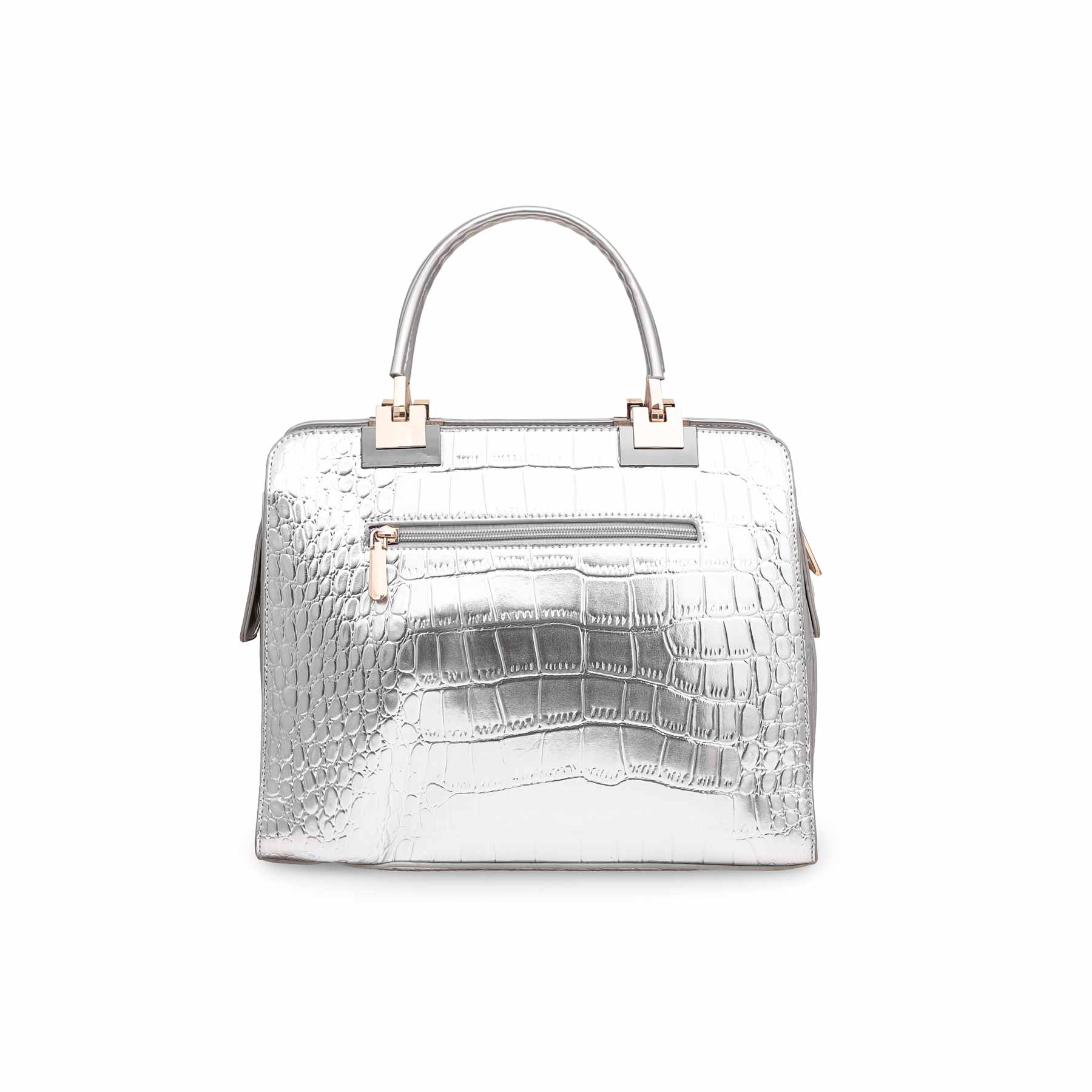 Silver Formal Hand Bag P36128 - Image 3
