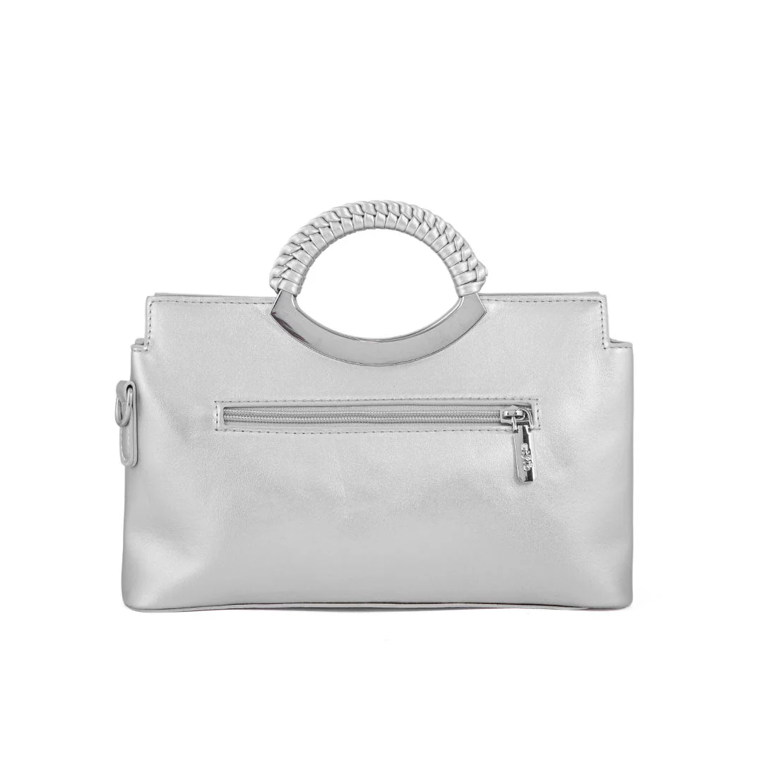 Silver Formal Hand Bag P36161 - Image 4