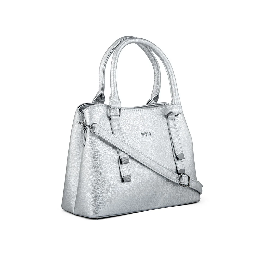 Silver Formal Hand Bag P36236 - Image 3