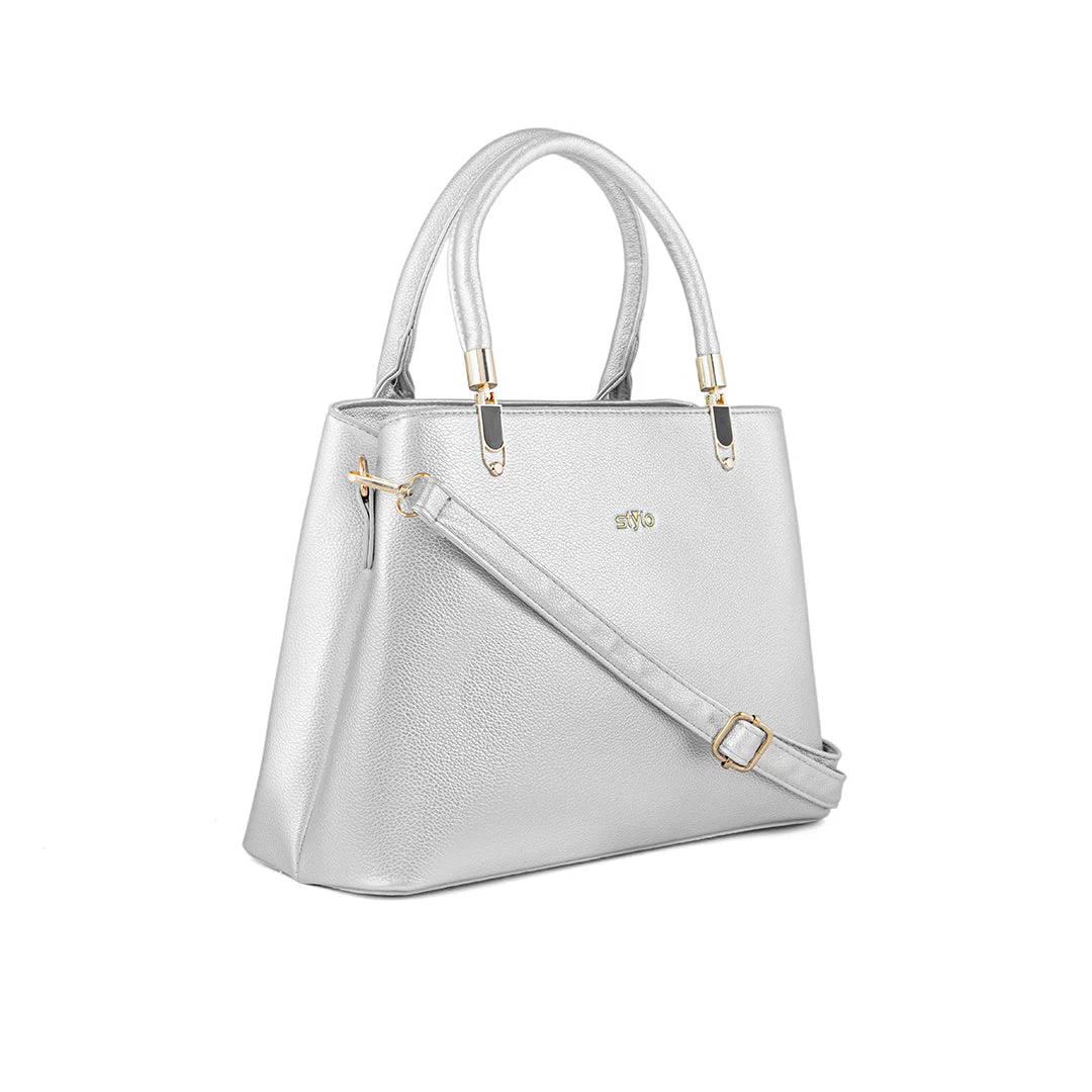 Silver Formal Hand Bag P36237 - Image 2