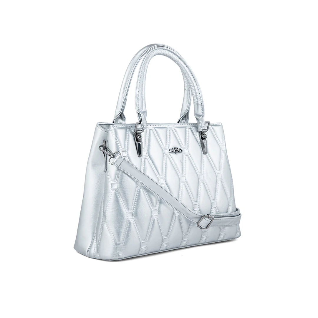 Silver Formal Hand Bag P36249 - Image 2