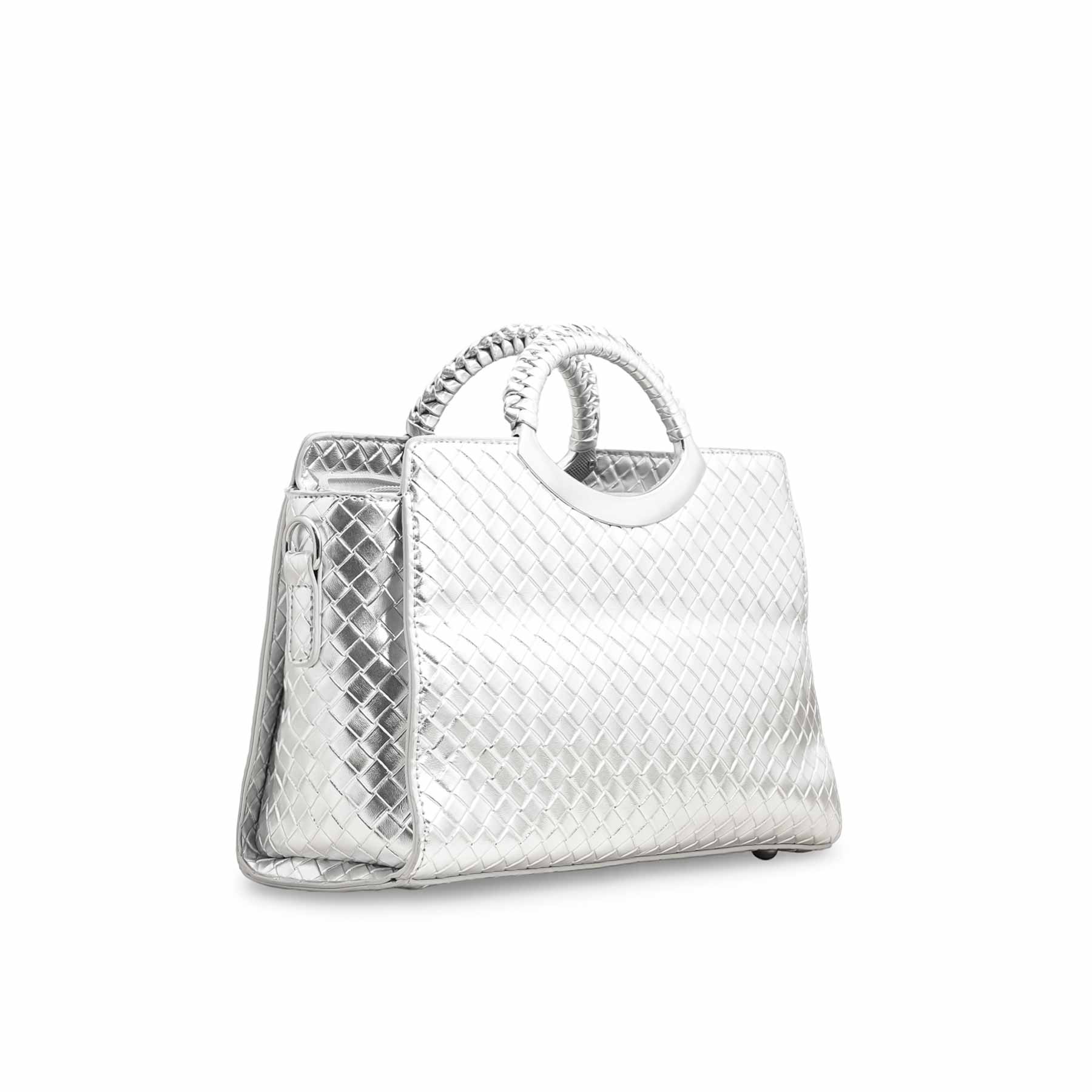 Silver Formal Hand Bag P36394 - Image 3