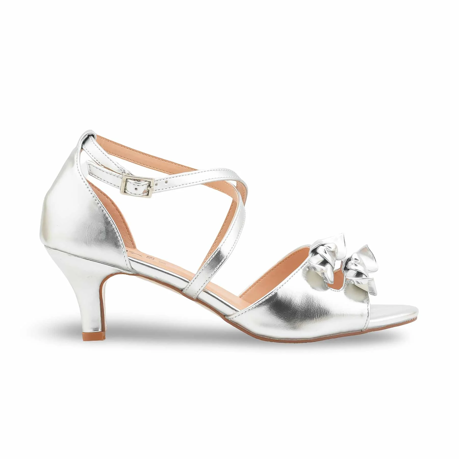 Silver Formal Sandal For Women FR5529 - Image 3