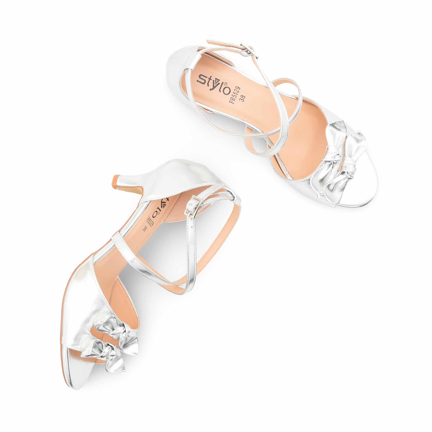 Silver Formal Sandal For Women FR5529 - Image 6