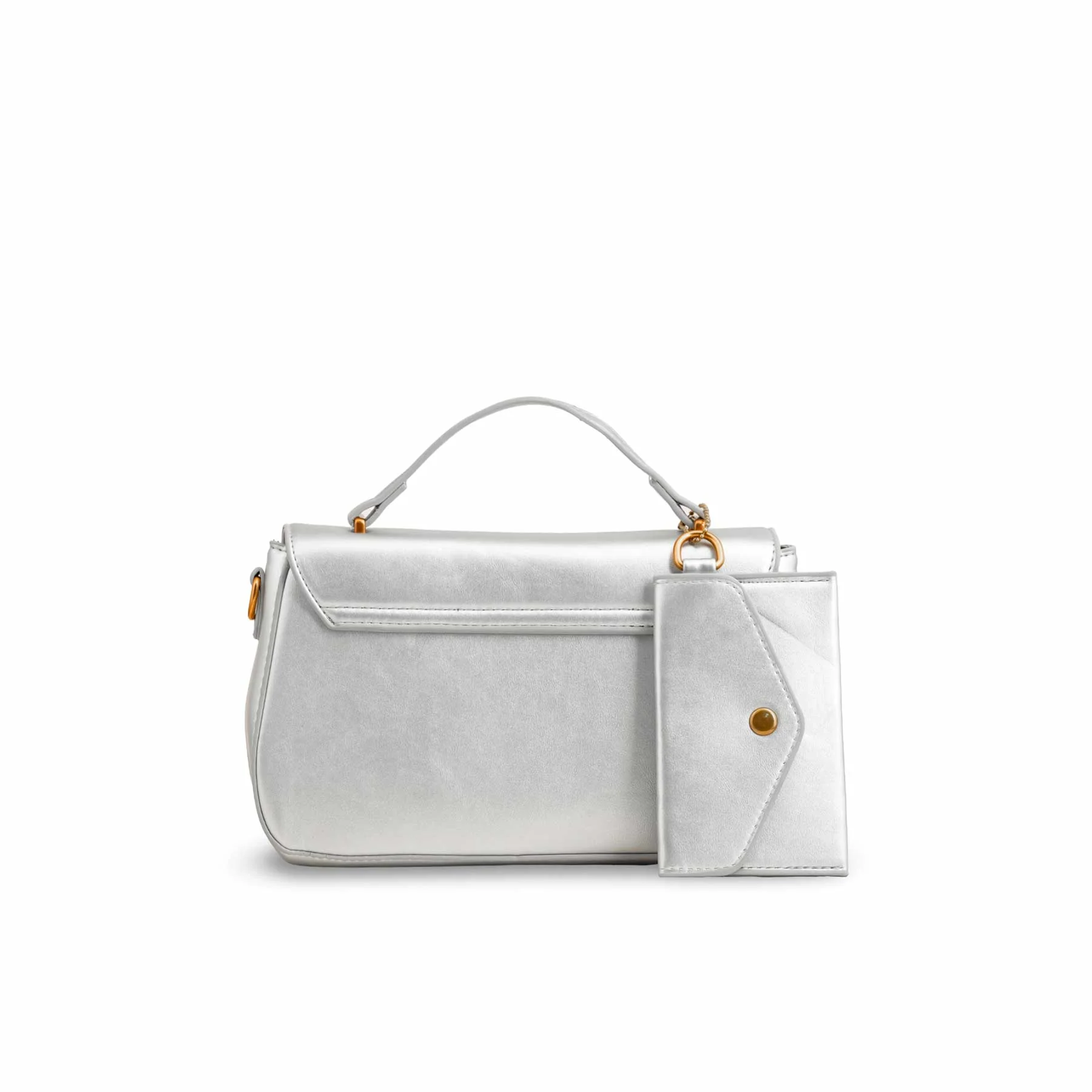 Silver Formal Shoulder Bag For Ladies P36140 - Image 4