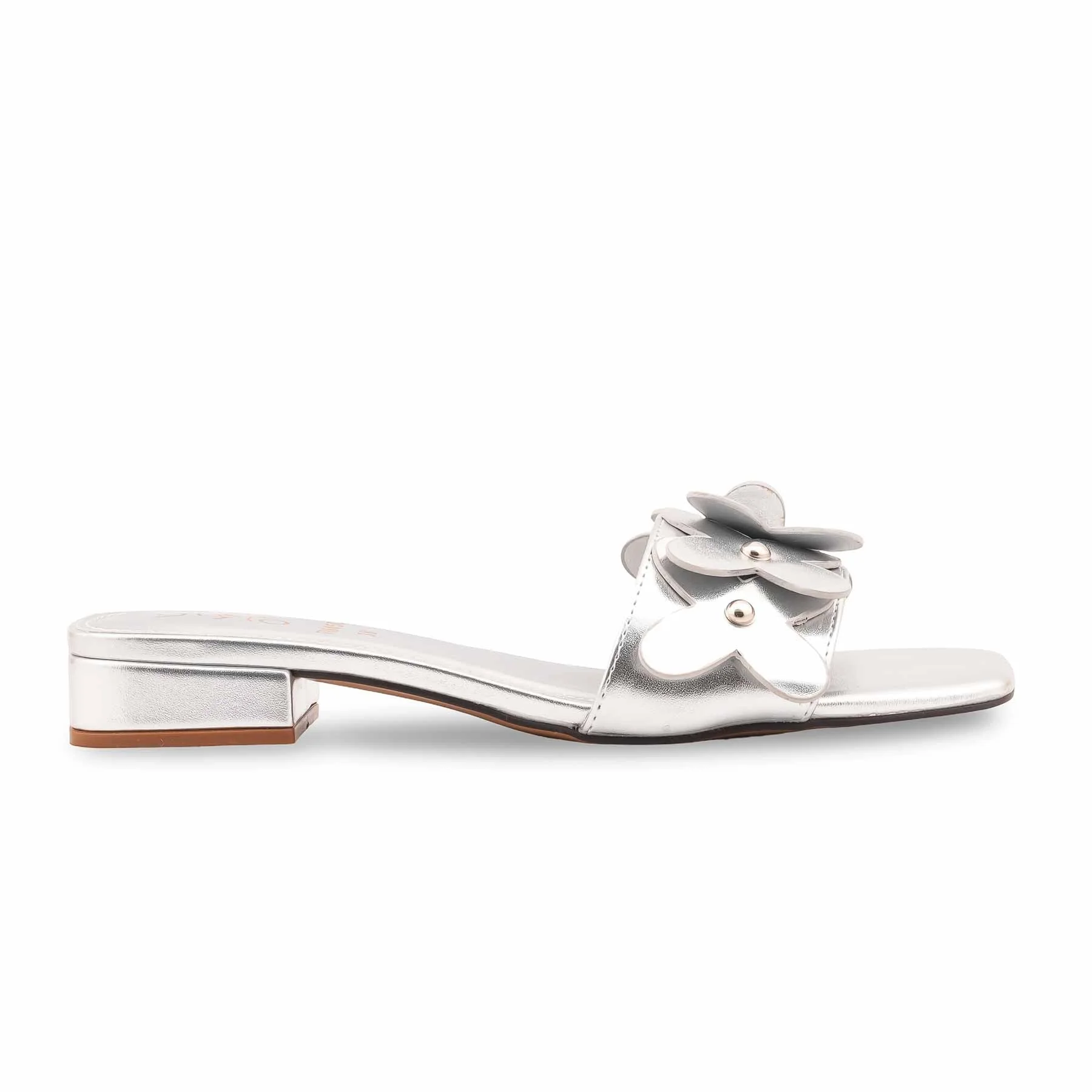 Silver Formal Slipper For Ladies FR8450 - Image 2