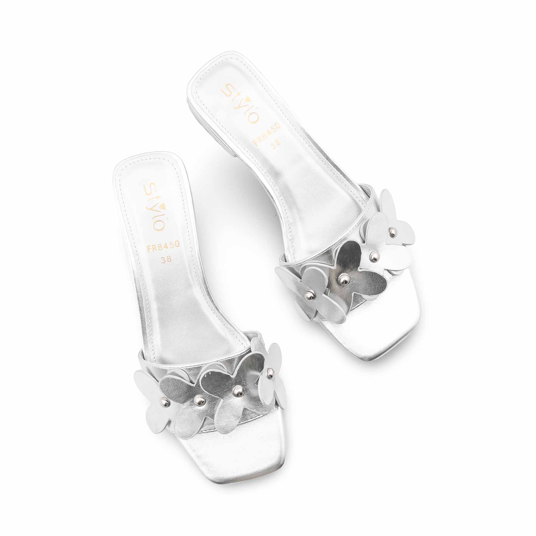 Silver Formal Slipper For Ladies FR8450 - Image 5