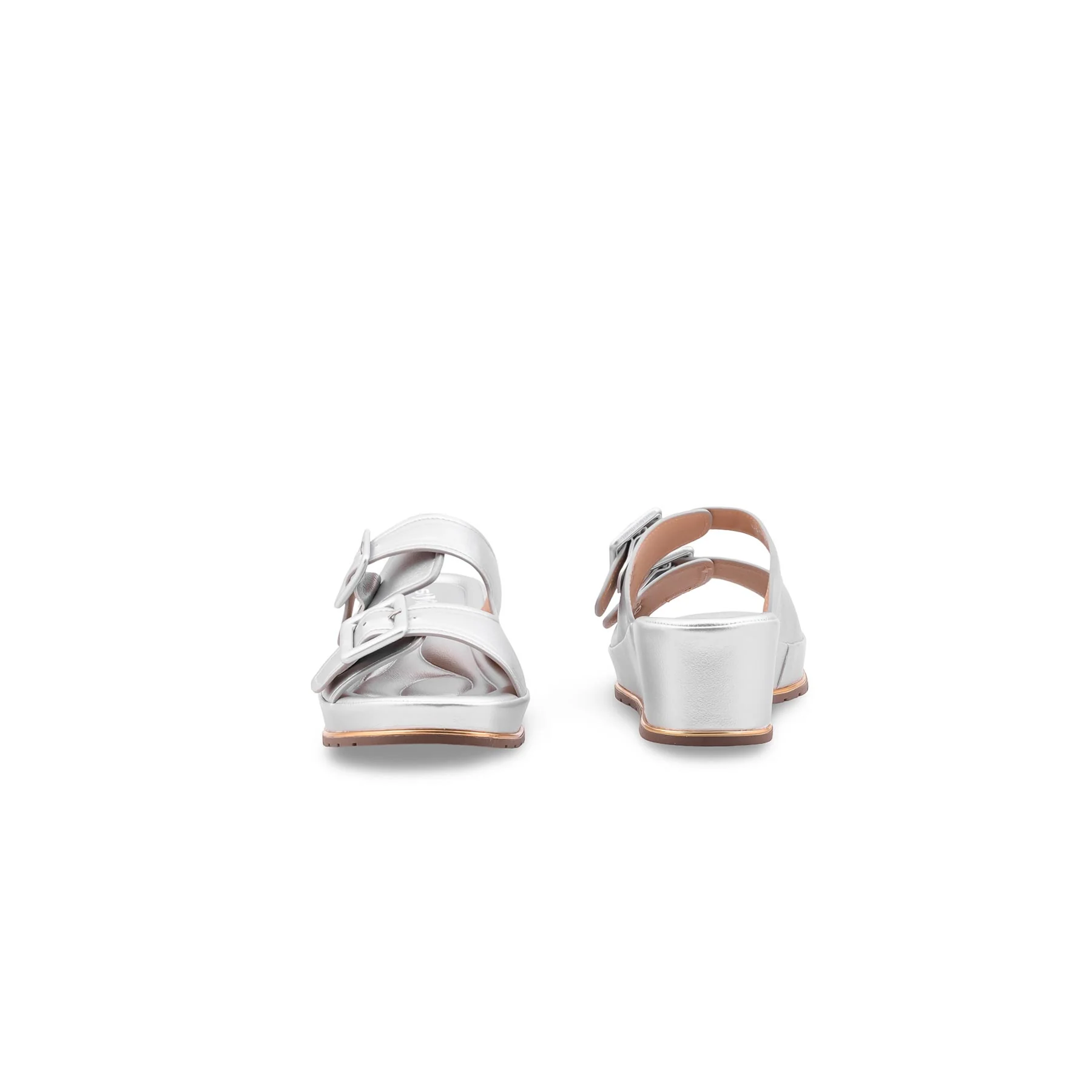 Silver Formal Slipper For Ladies PU0763 - Image 4