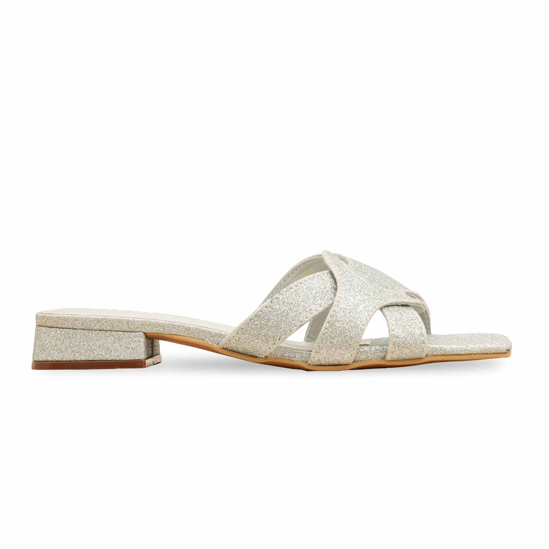 Silver Formal Slipper For Women FRS003 - Image 2