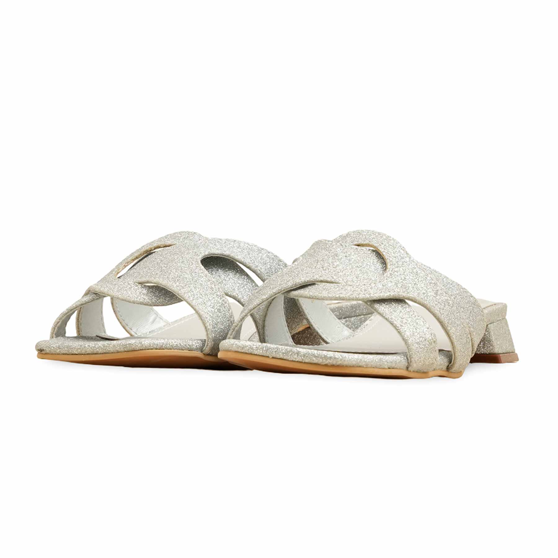 Silver Formal Slipper For Women FRS003 - Image 3
