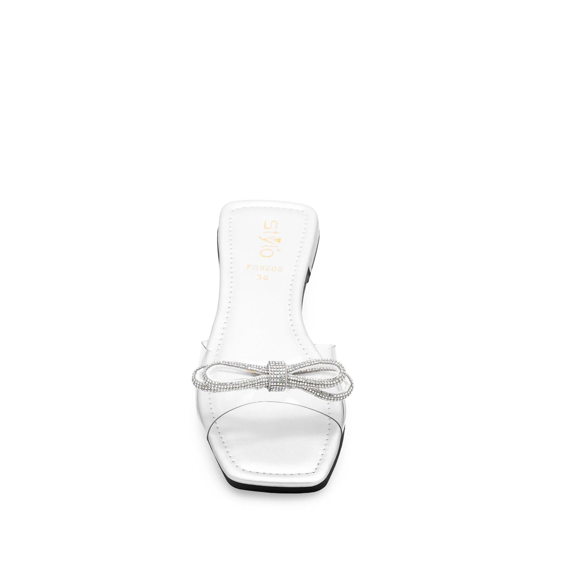 Silver Formal Slipper FR8208 - Image 3
