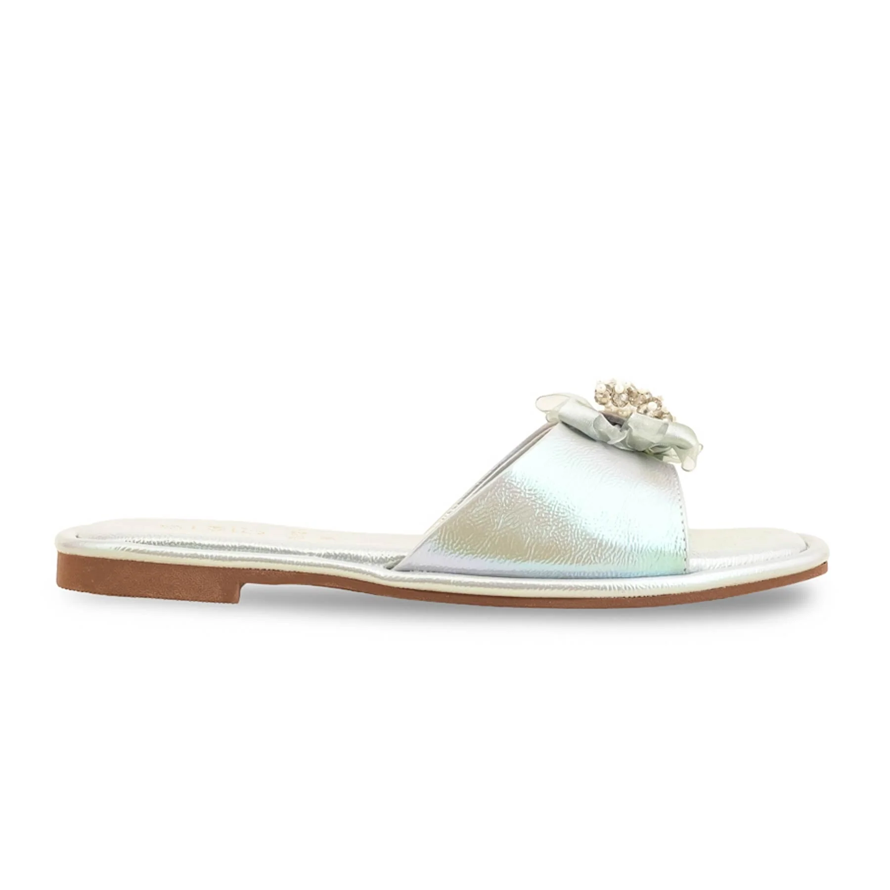 Silver Formal Slipper FR8312 - Image 2