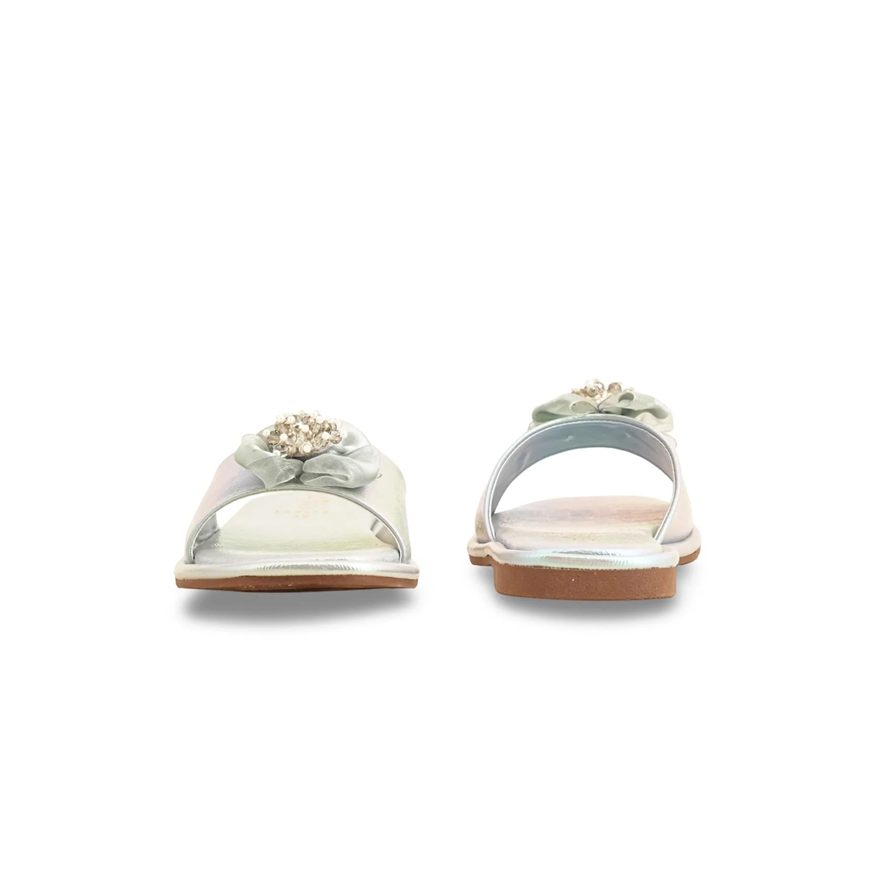 Silver Formal Slipper FR8312 - Image 4