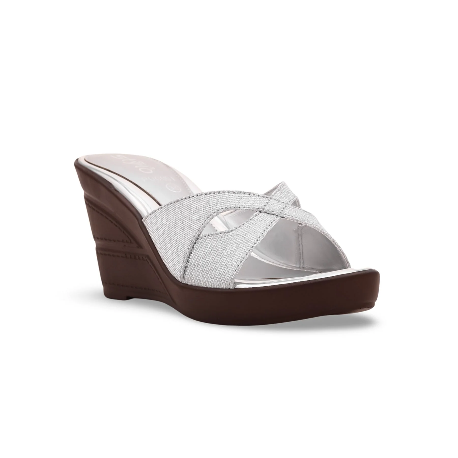 Silver Formal Slipper PU0051 - Image 2