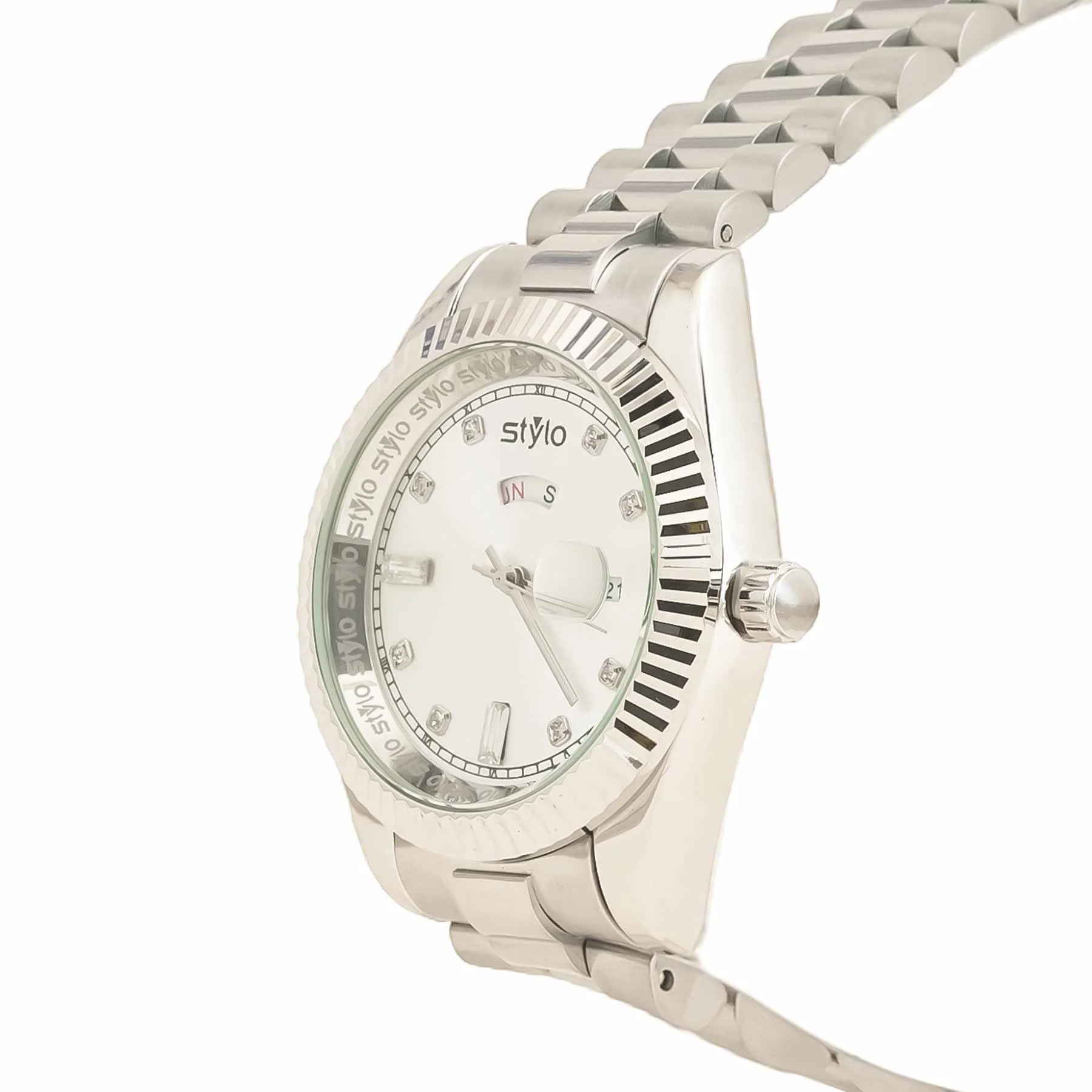 SILVER GENTS WATCH J33927 - Image 3