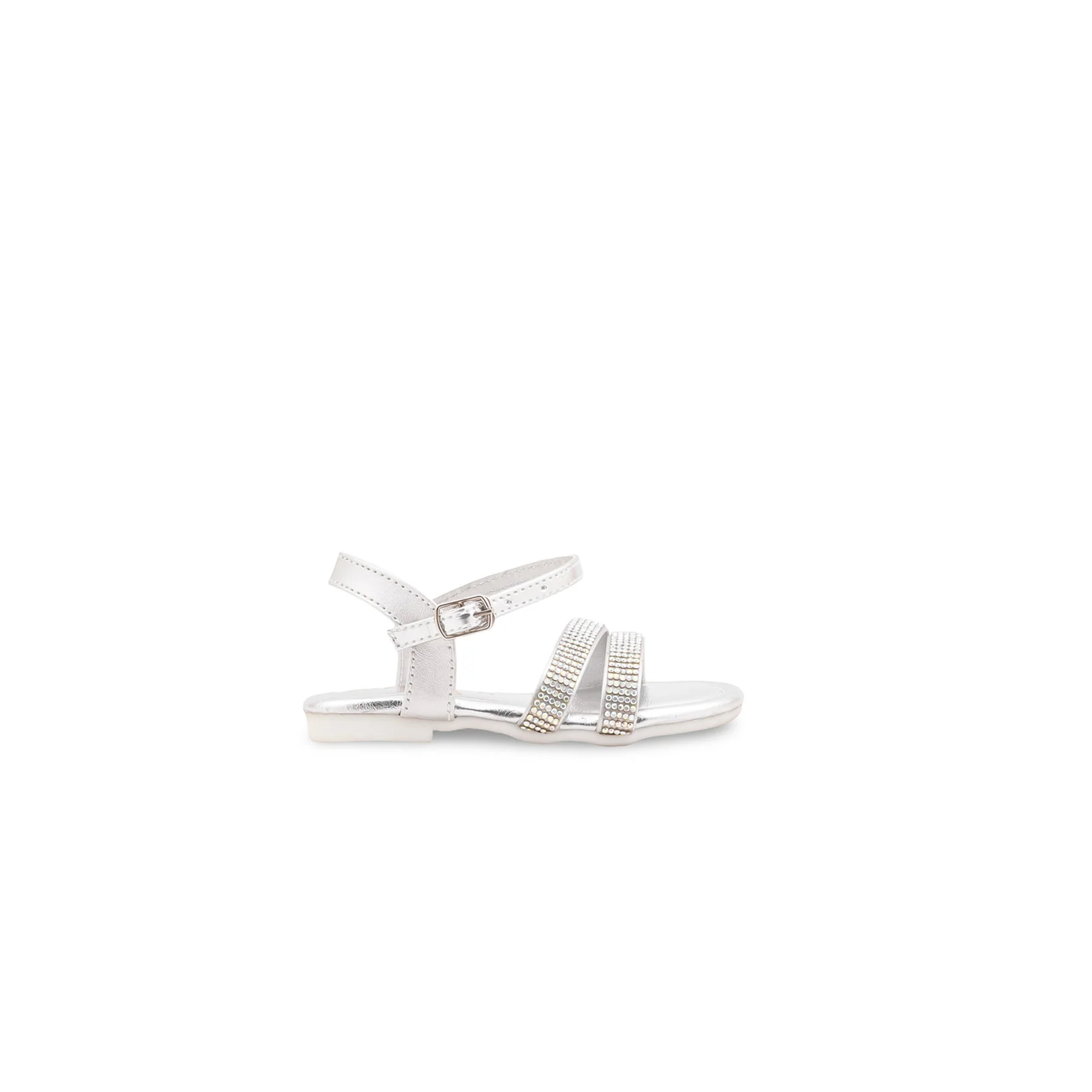 Silver Girls Fancy Sandal KD5845 - Image 2