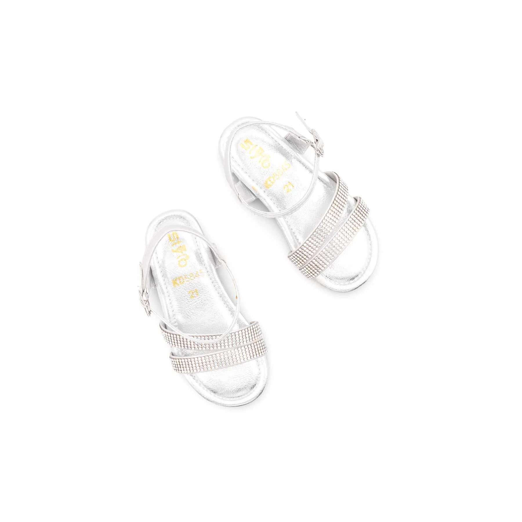 Silver Girls Fancy Sandal KD5845 - Image 5