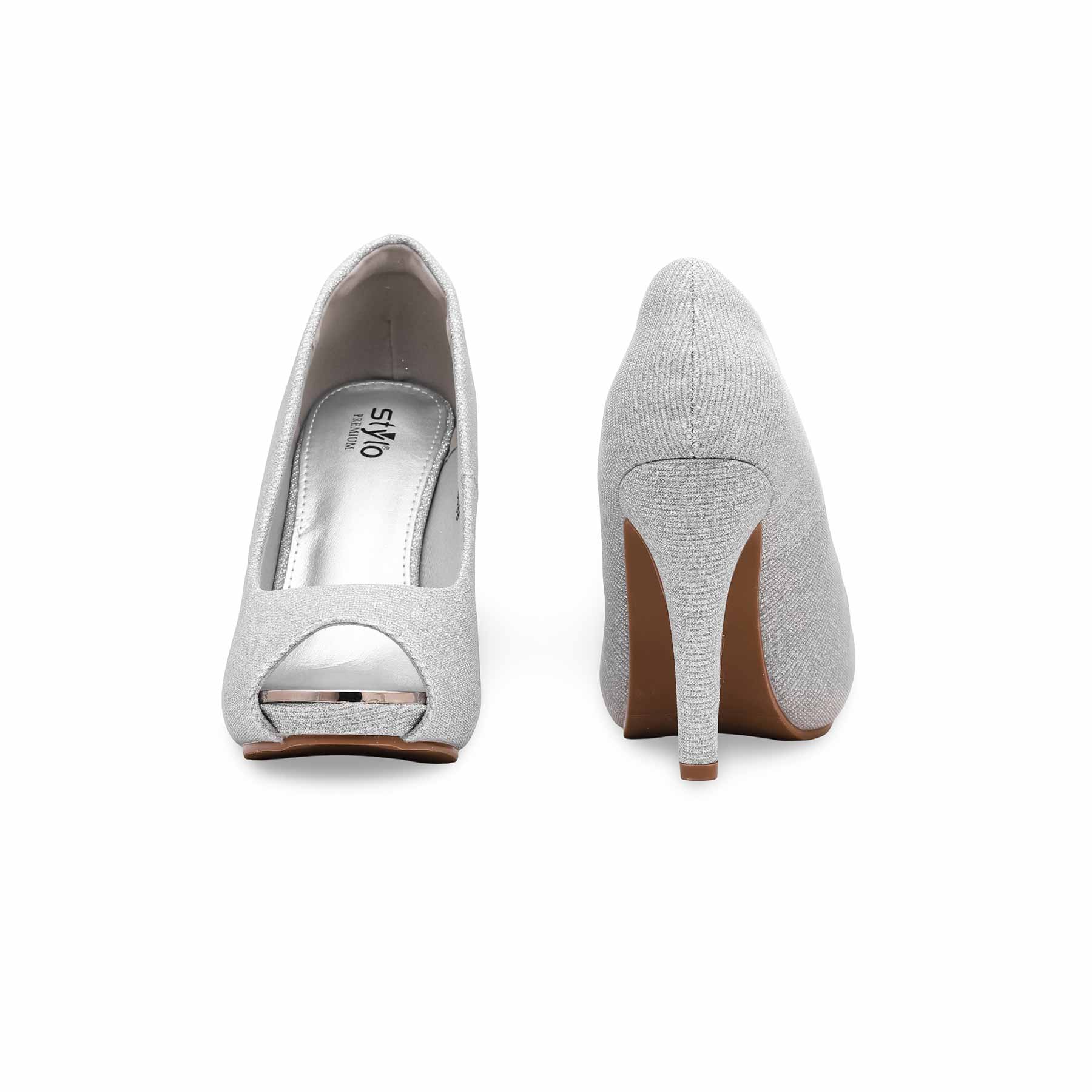 Silver Peep Toes WN8088 - Image 4