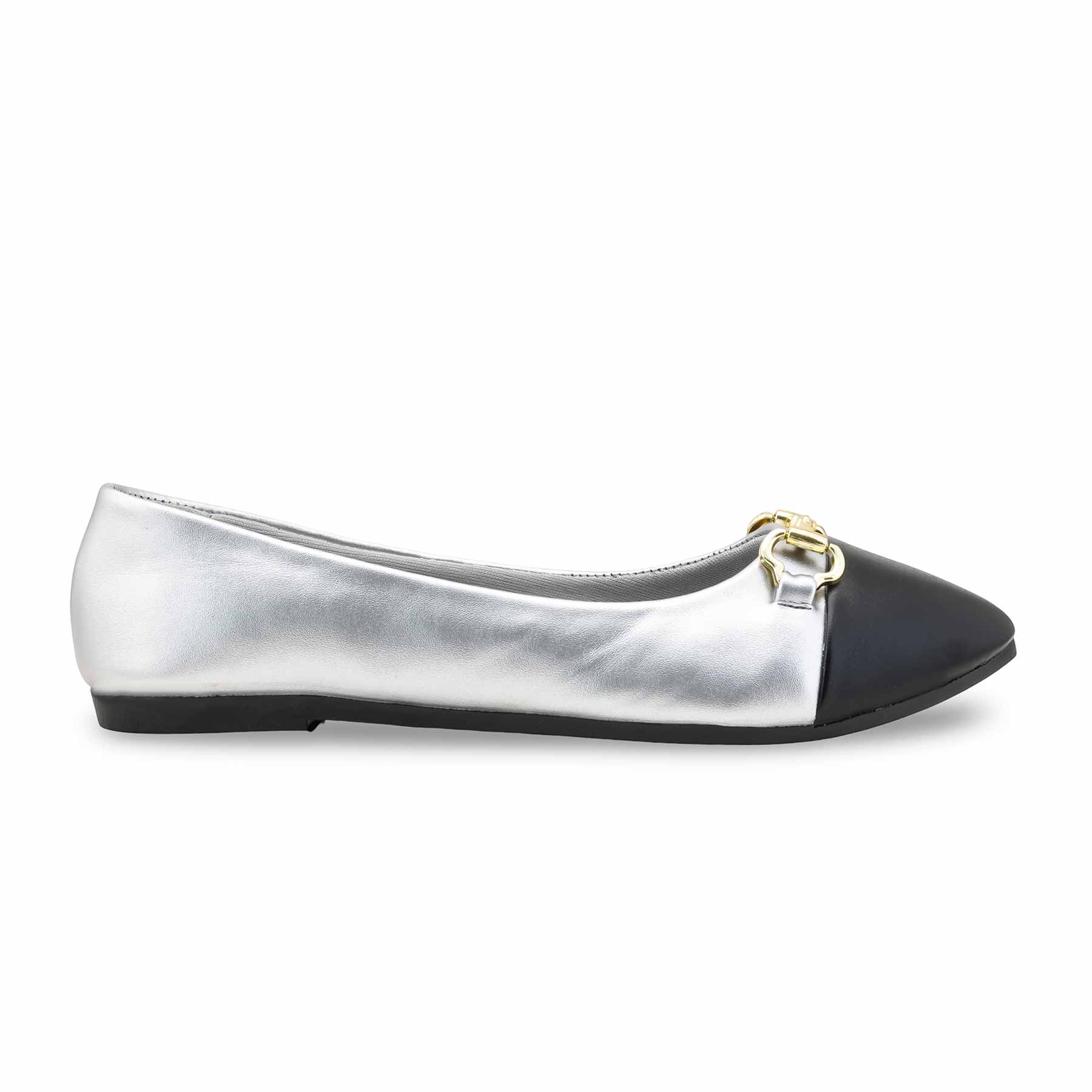 Silver Pumps For Ladies WN1310 - Image 3