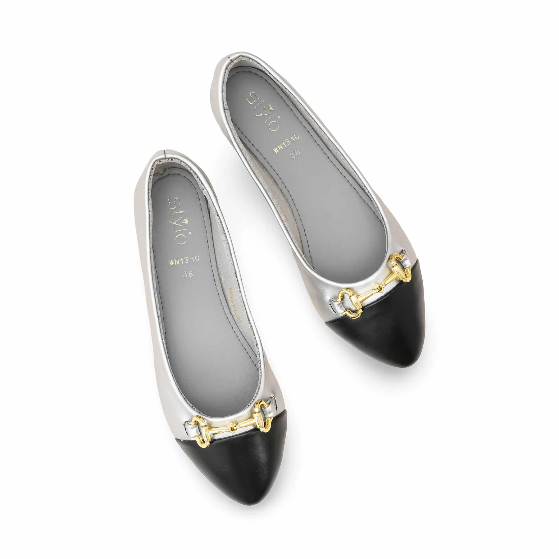 Silver Pumps For Ladies WN1310 - Image 6