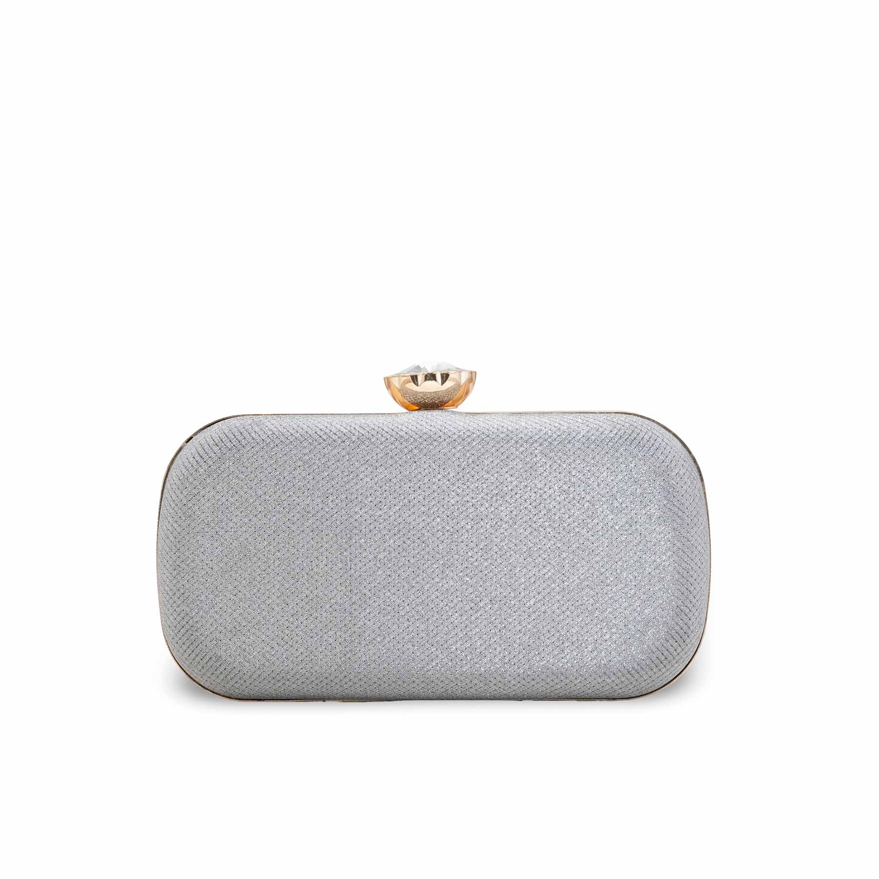 Silver Women Fancy Clutch P15712 - Image 2