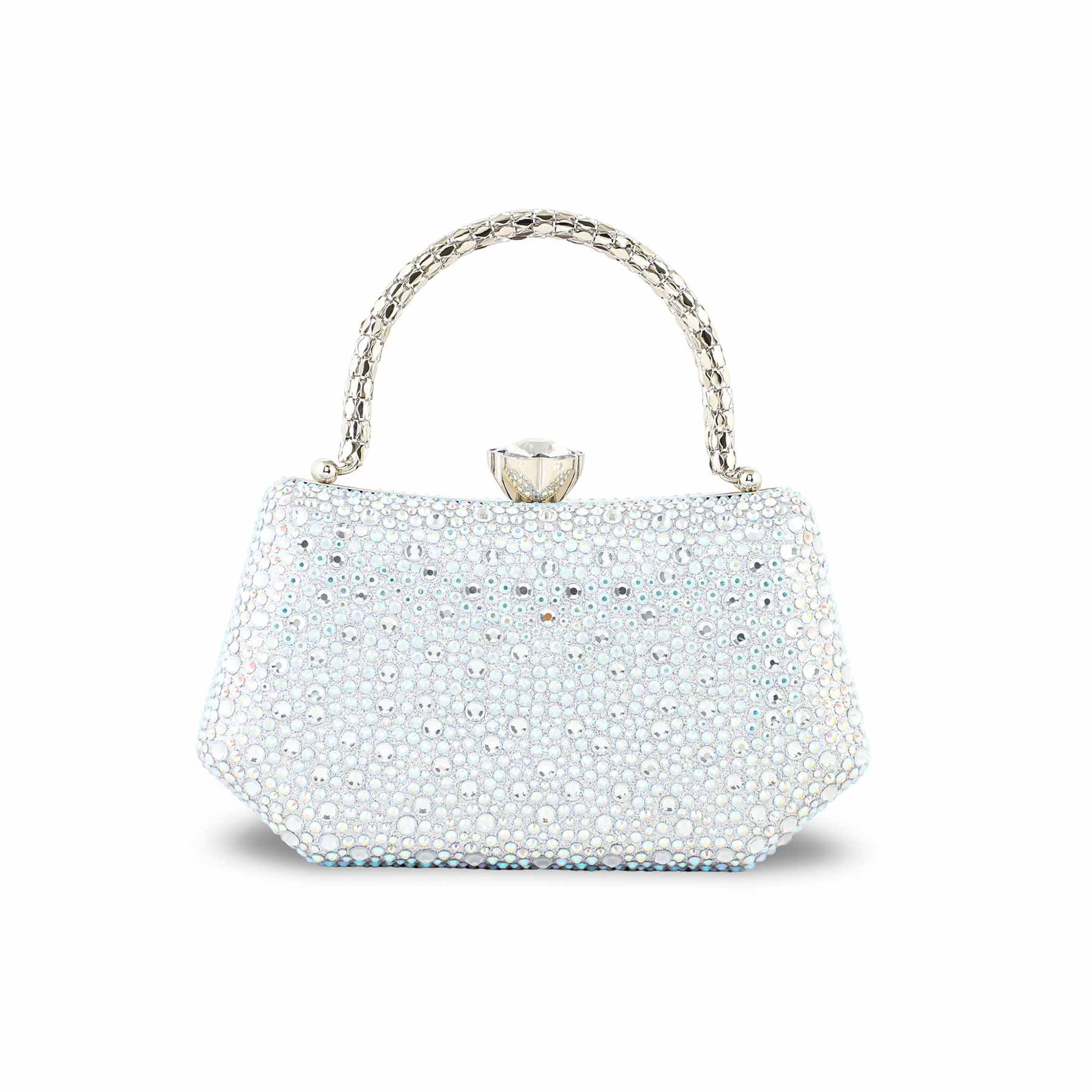 Silver Women Fancy Clutch P24387 - Image 4