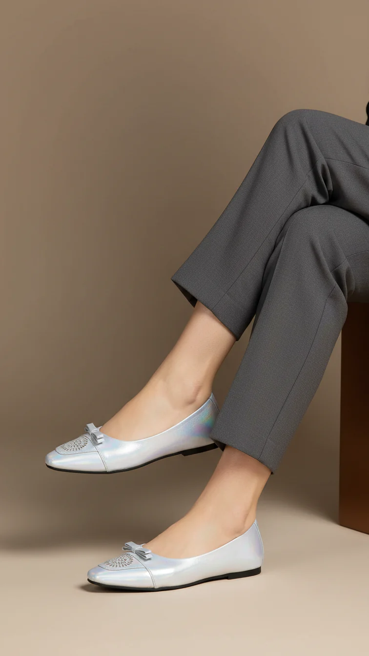 Silver Women Pumps WN1256