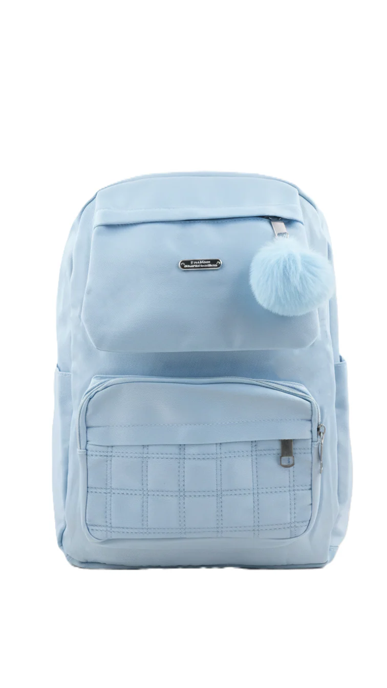 Sky Blue Casual Back Pack For Women P47471 - Image 3