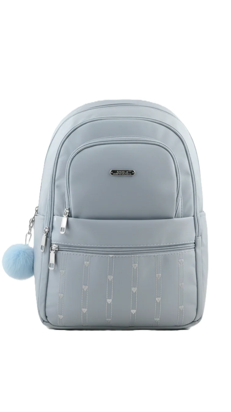 Sky Blue Casual Back Pack For Women P47472 - Image 3