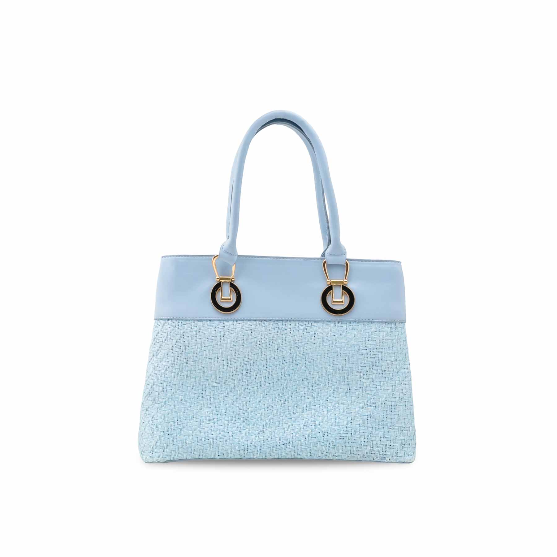 Sky Blue Casual Shoulder Bag For Women P55854 - Image 2