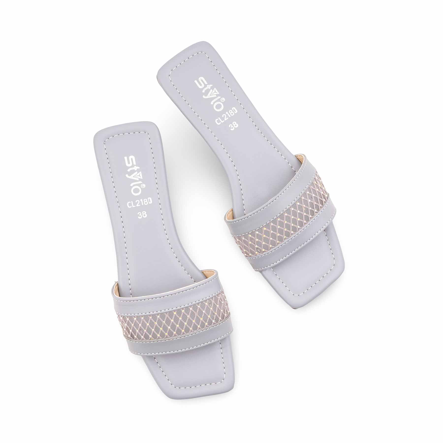 Sky Blue Casual Slipper For Ladies CL2180 - Image 5
