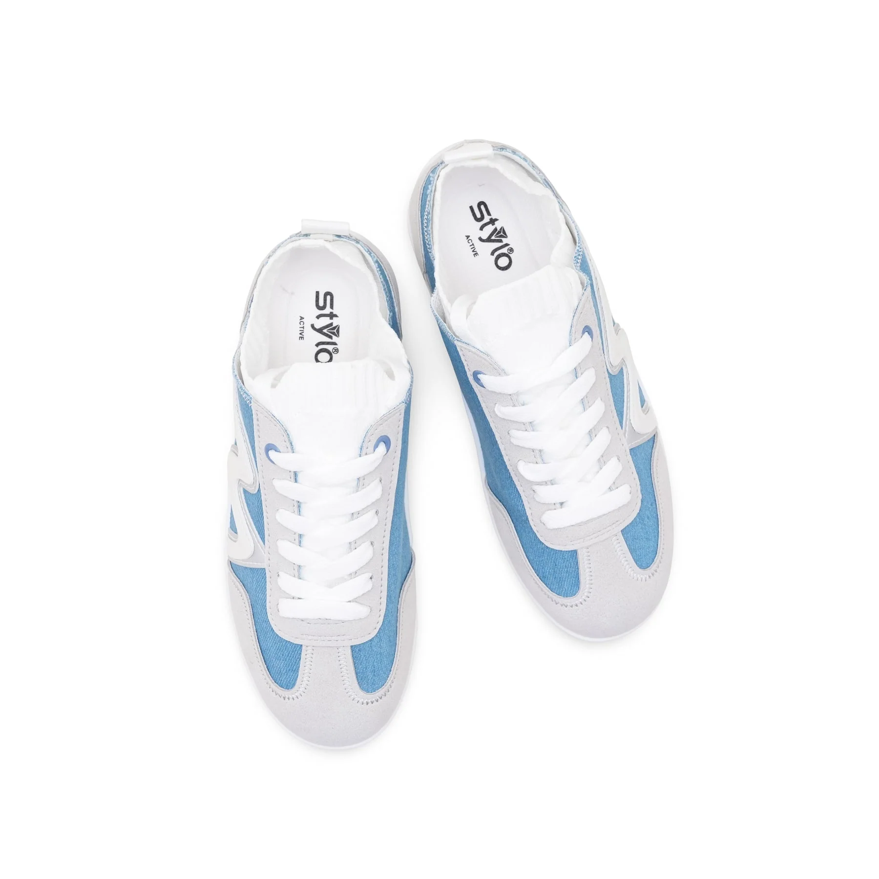 Sky Blue Casual Sneaker For Ladies AT7459 - Image 5