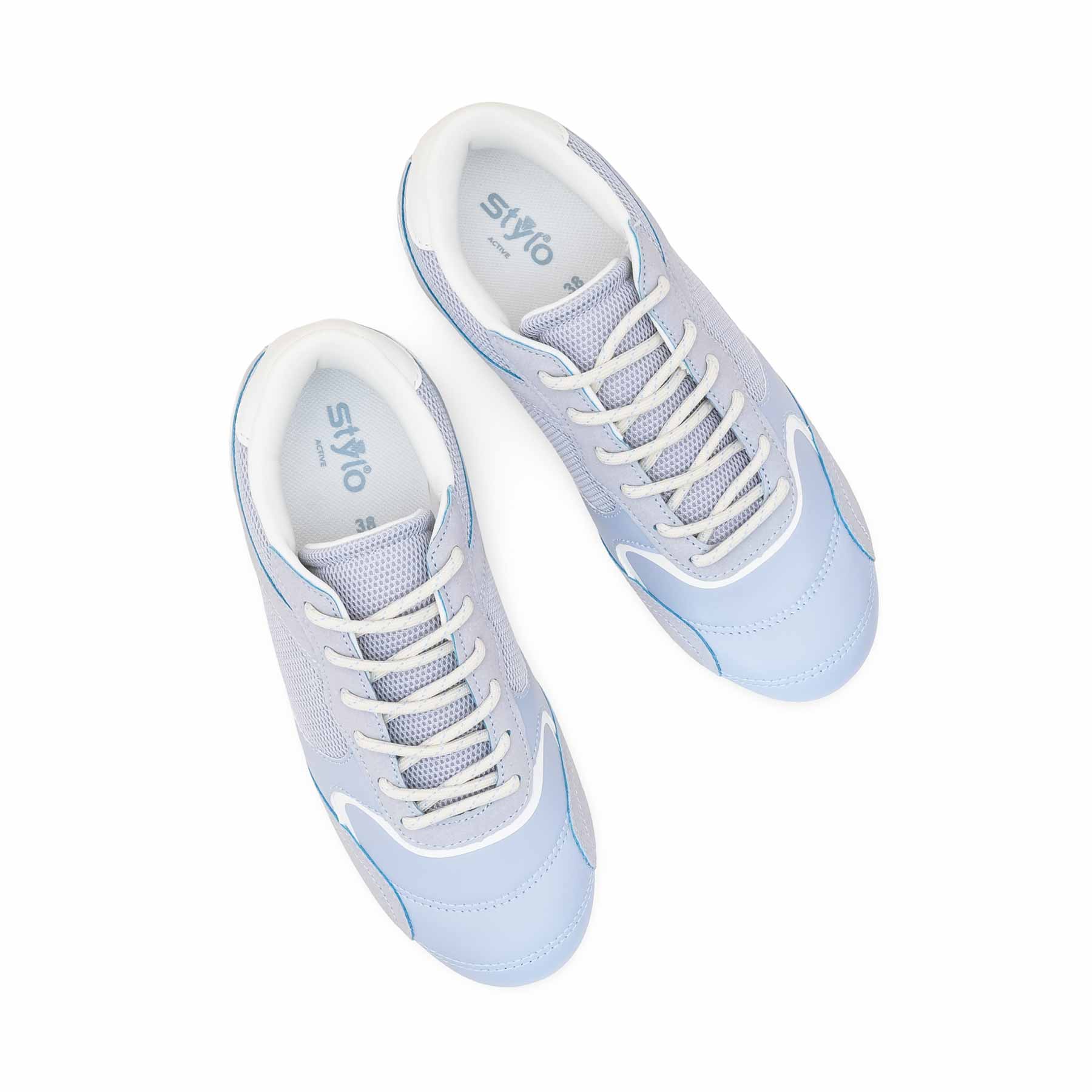 Sky Blue Casual Sneaker For Ladies AT7467 - Image 5