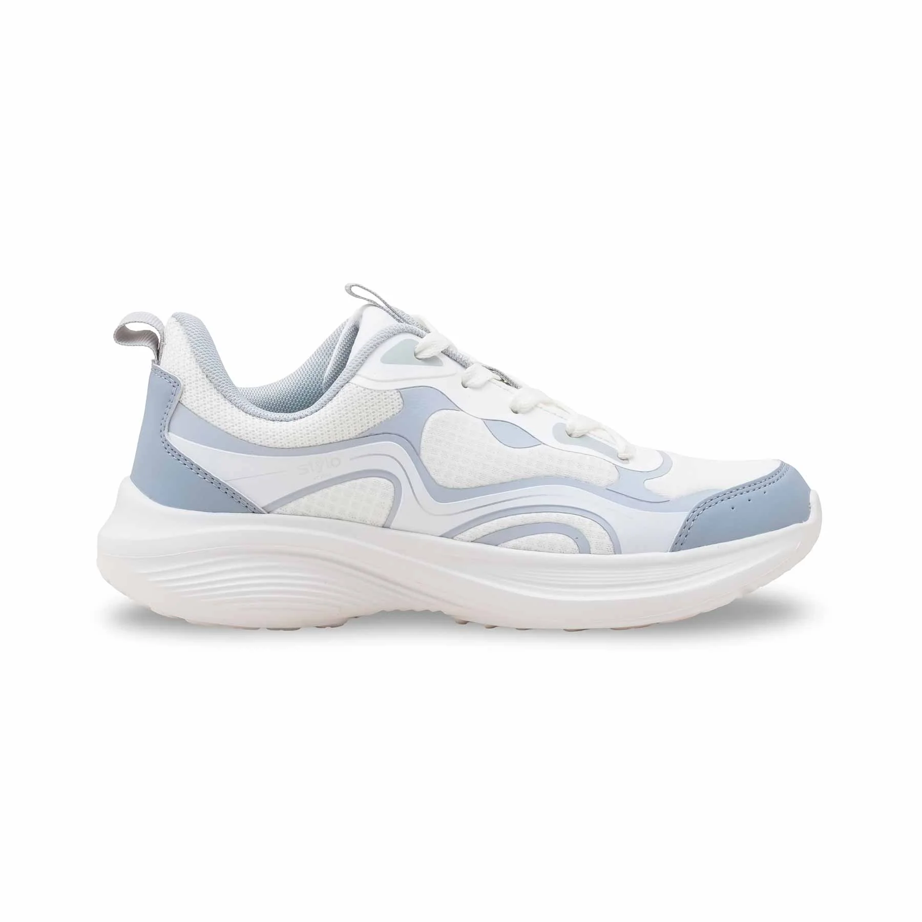 Sky Blue Casual Sneaker For Ladies AT7470 - Image 2