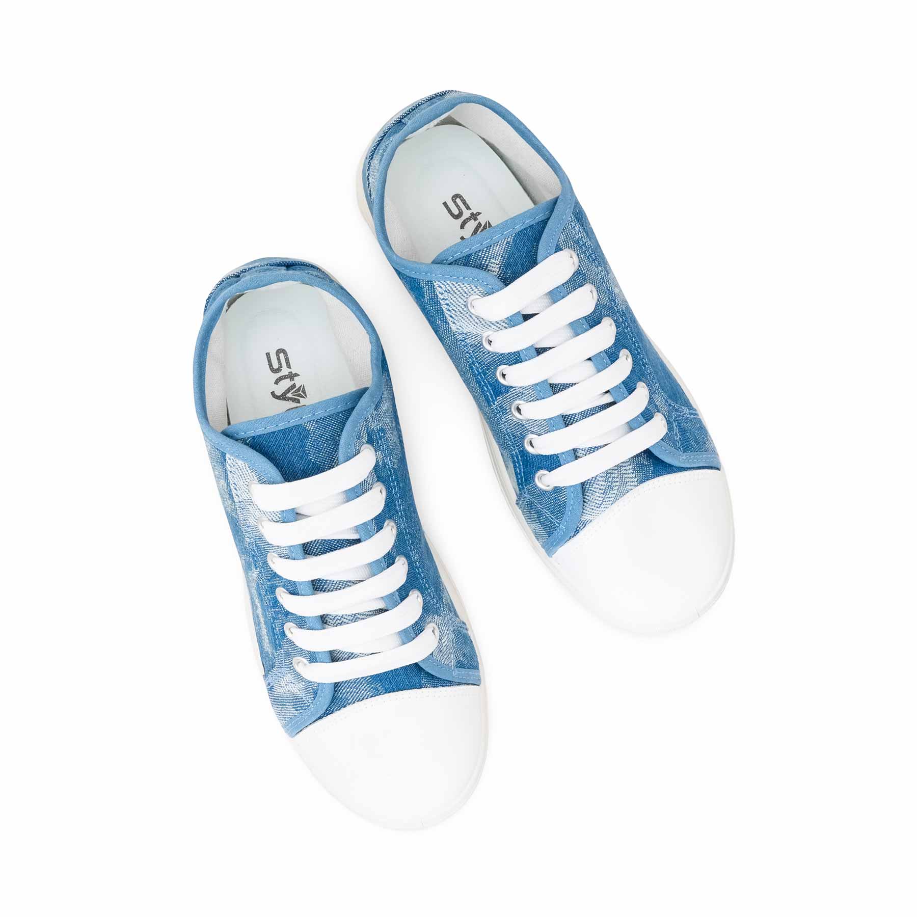 Sky Blue Casual Sneaker For Ladies AT7478 - Image 5