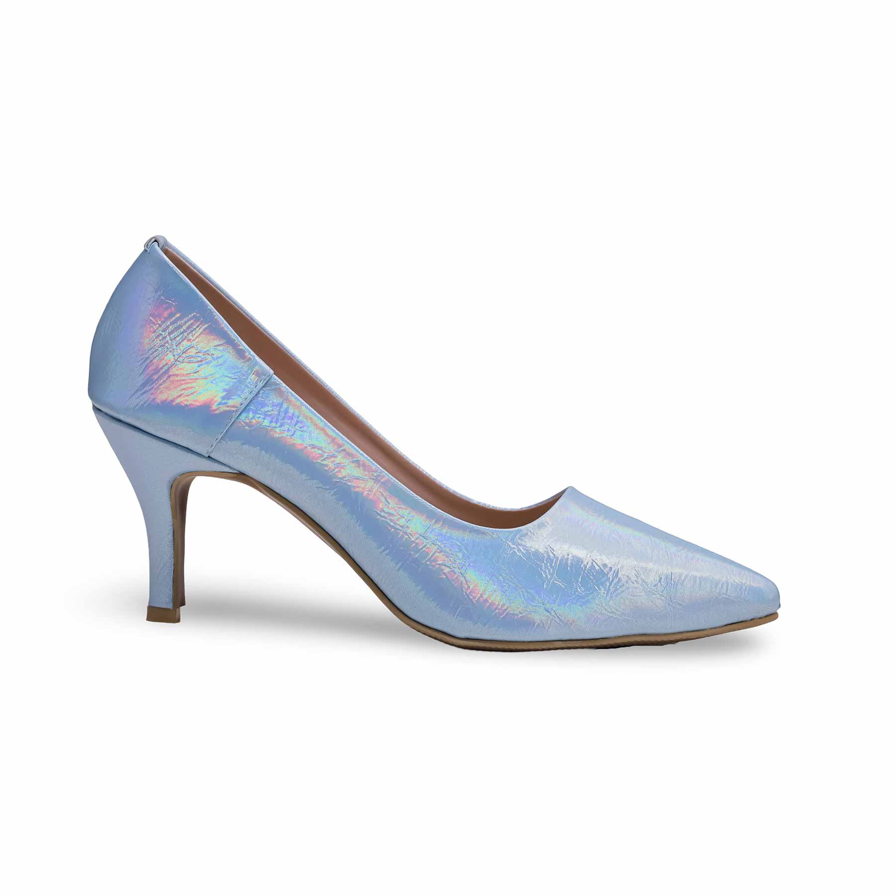 Sky Blue Court Shoes for Women WN7392 - Image 2