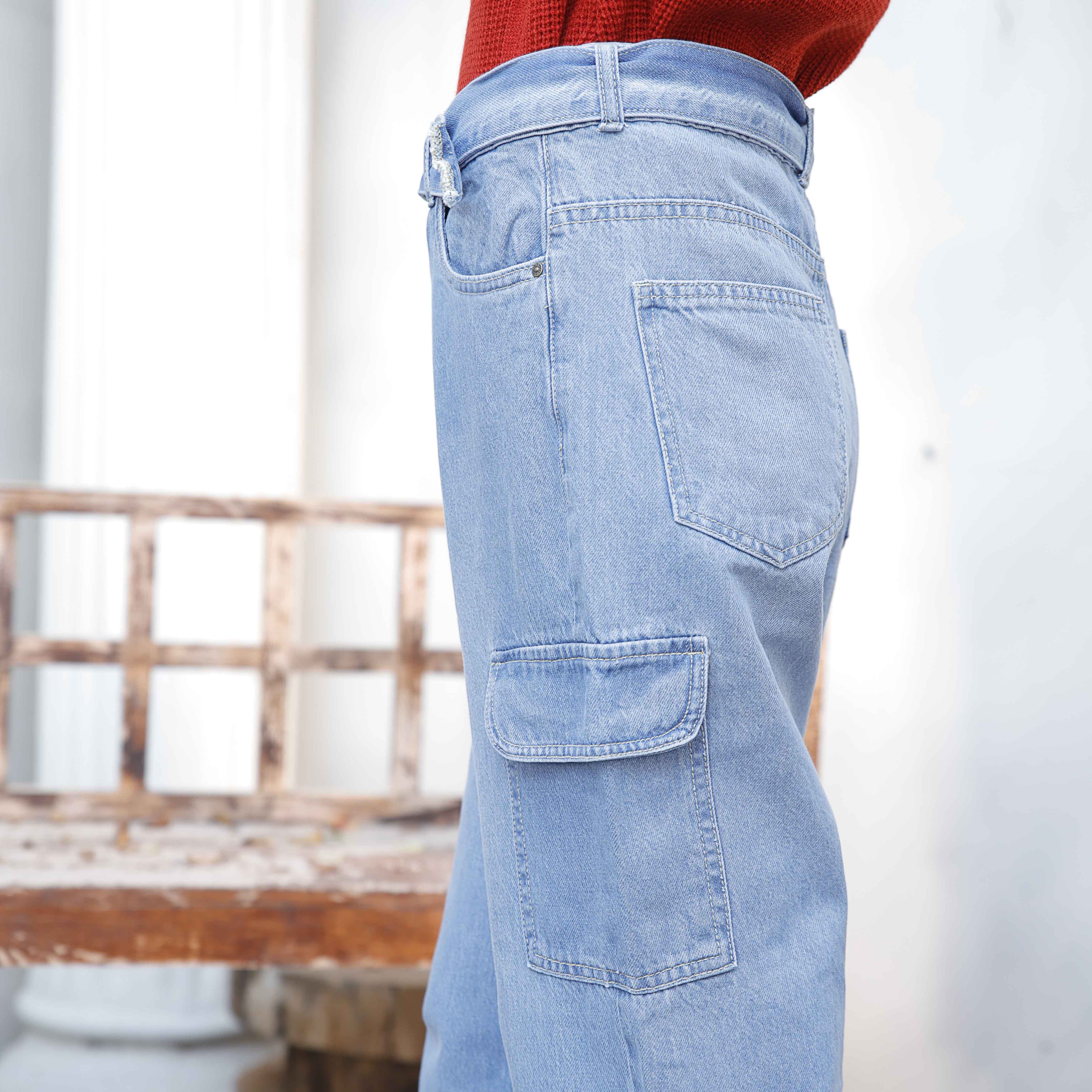 Sky Blue Denim pant PS9528 - Image 3