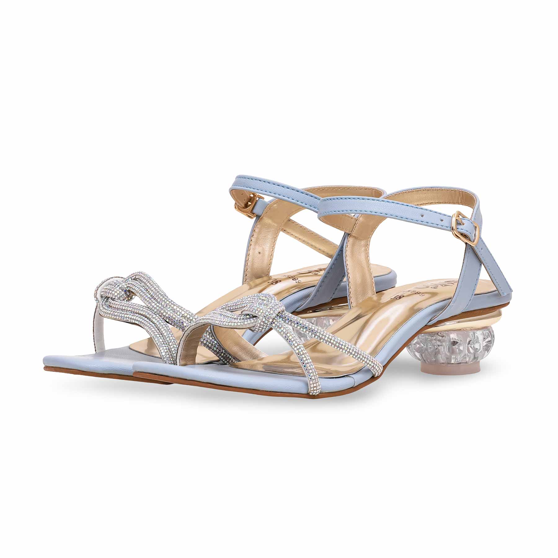 Sky Blue Fancy Sandal FN5999 - Image 3