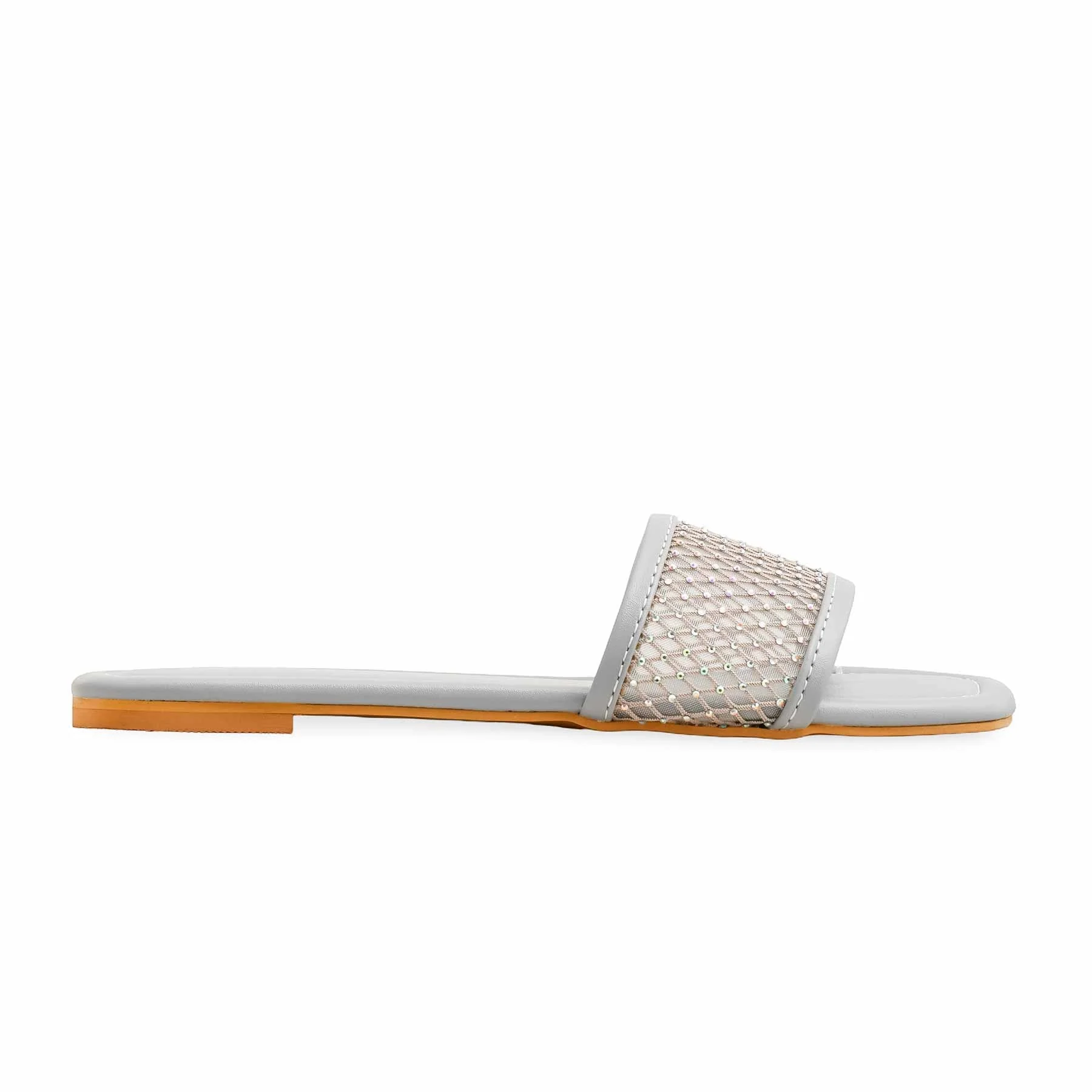 Sky Blue Fancy Slipper For Women FN7906 - Image 2