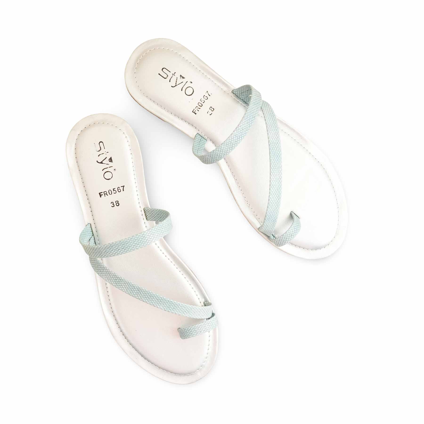 Sky Blue Formal Chappal FR0567 - Image 5