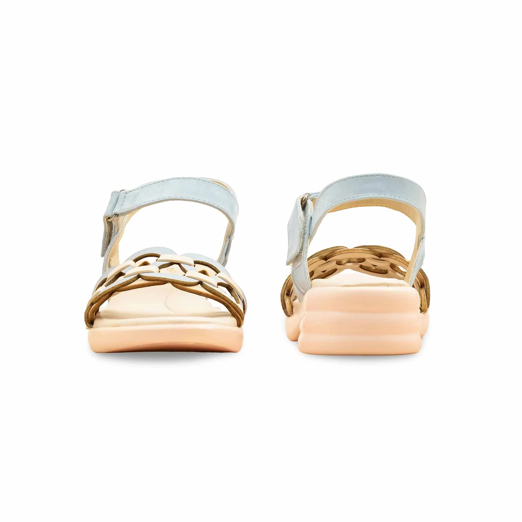 Sky Blue Formal Sandal For Ladies PU0612 - Image 4