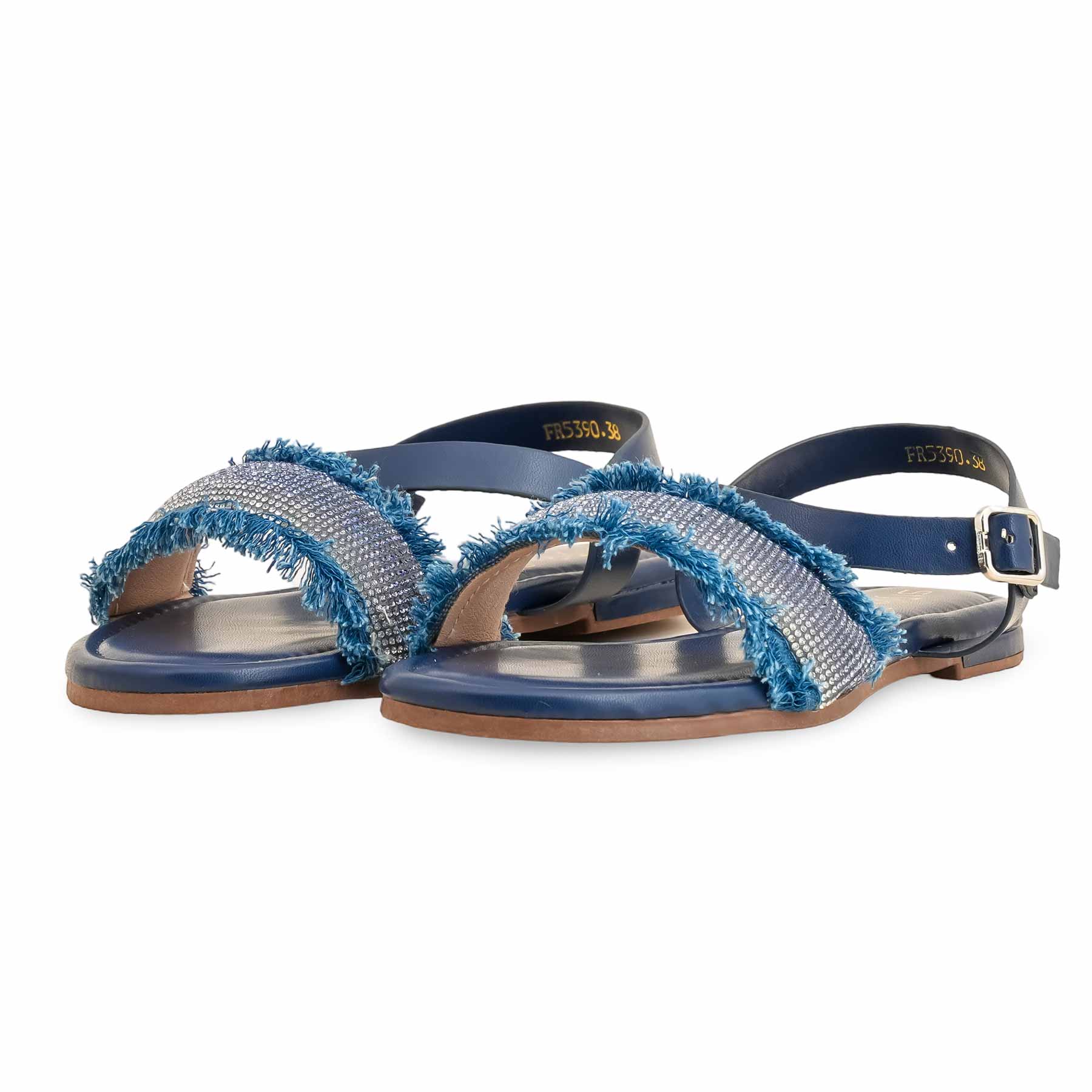 Sky Blue Formal Sandal For Women FR5390 - Image 3