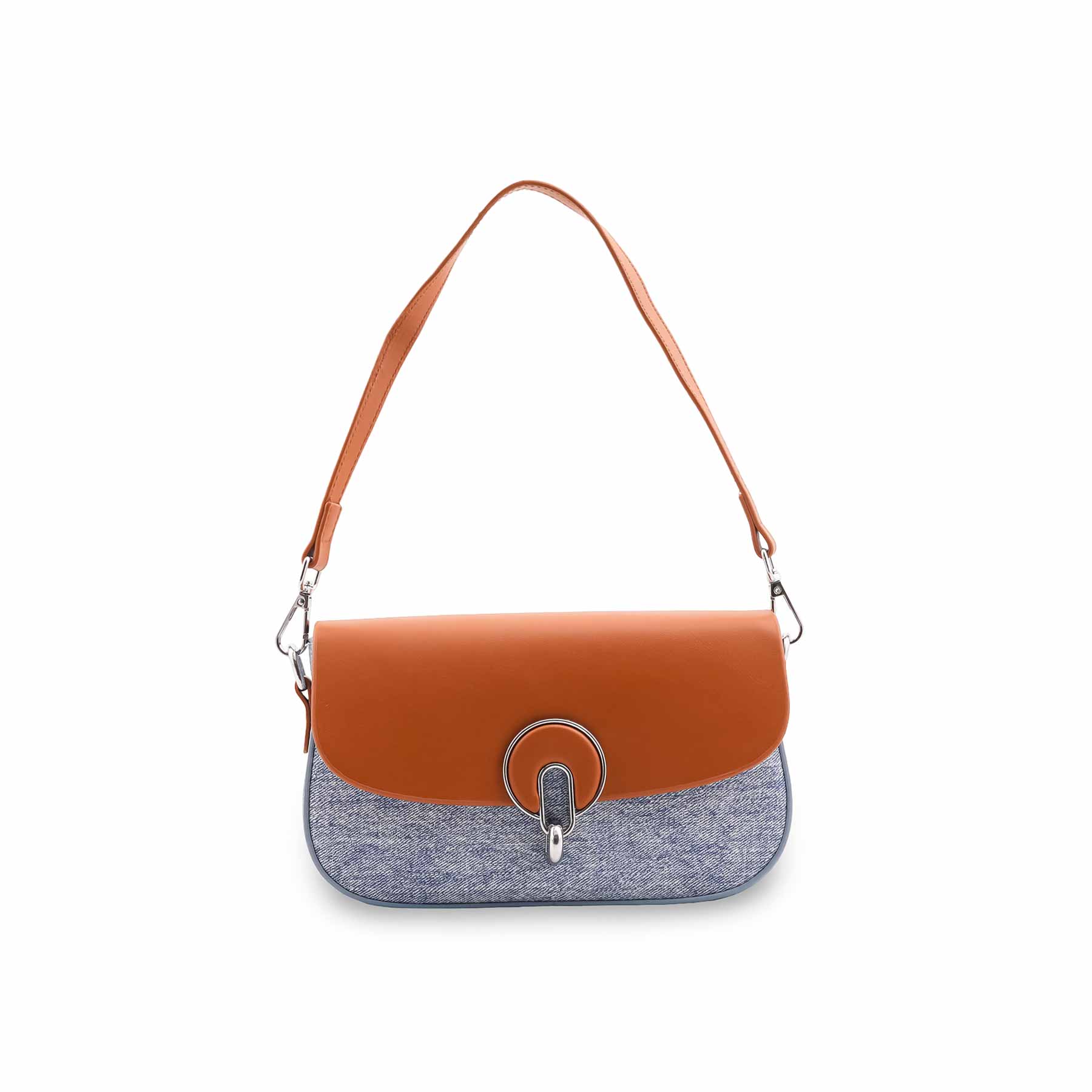 Sky Blue Formal Shoulder Bag For Ladies P36457 - Image 2