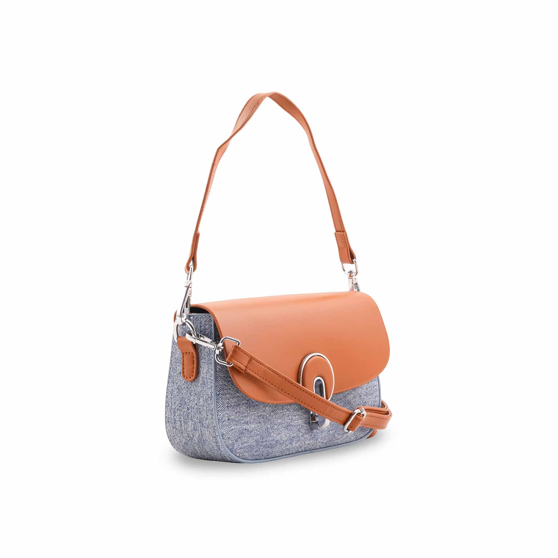 Sky Blue Formal Shoulder Bag For Ladies P36457 - Image 3
