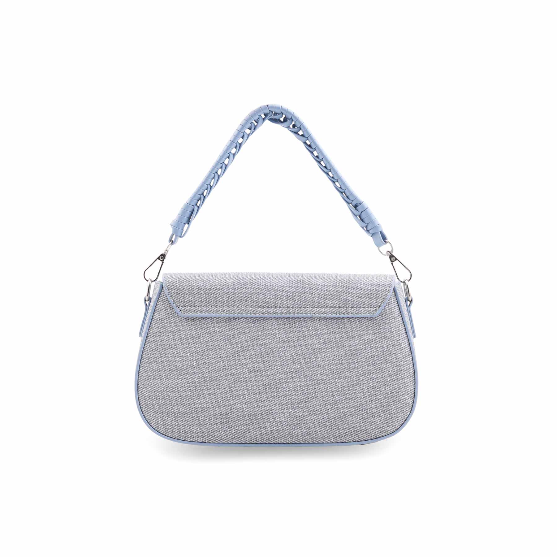 Sky Blue Formal Shoulder Bag For Women P36456 - Image 4