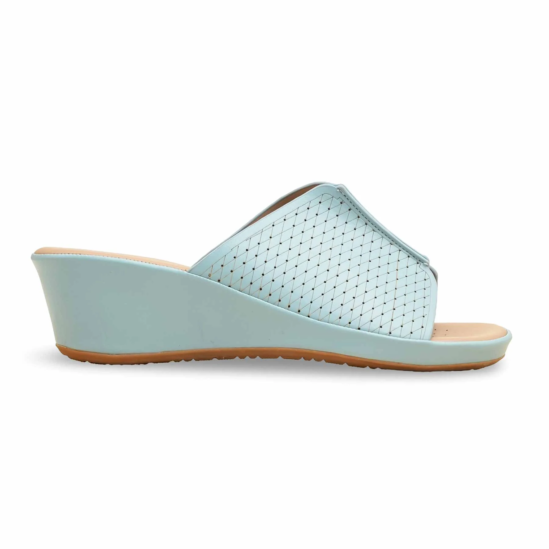 Sky Blue Formal Slipper For Ladies PU0621 - Image 2