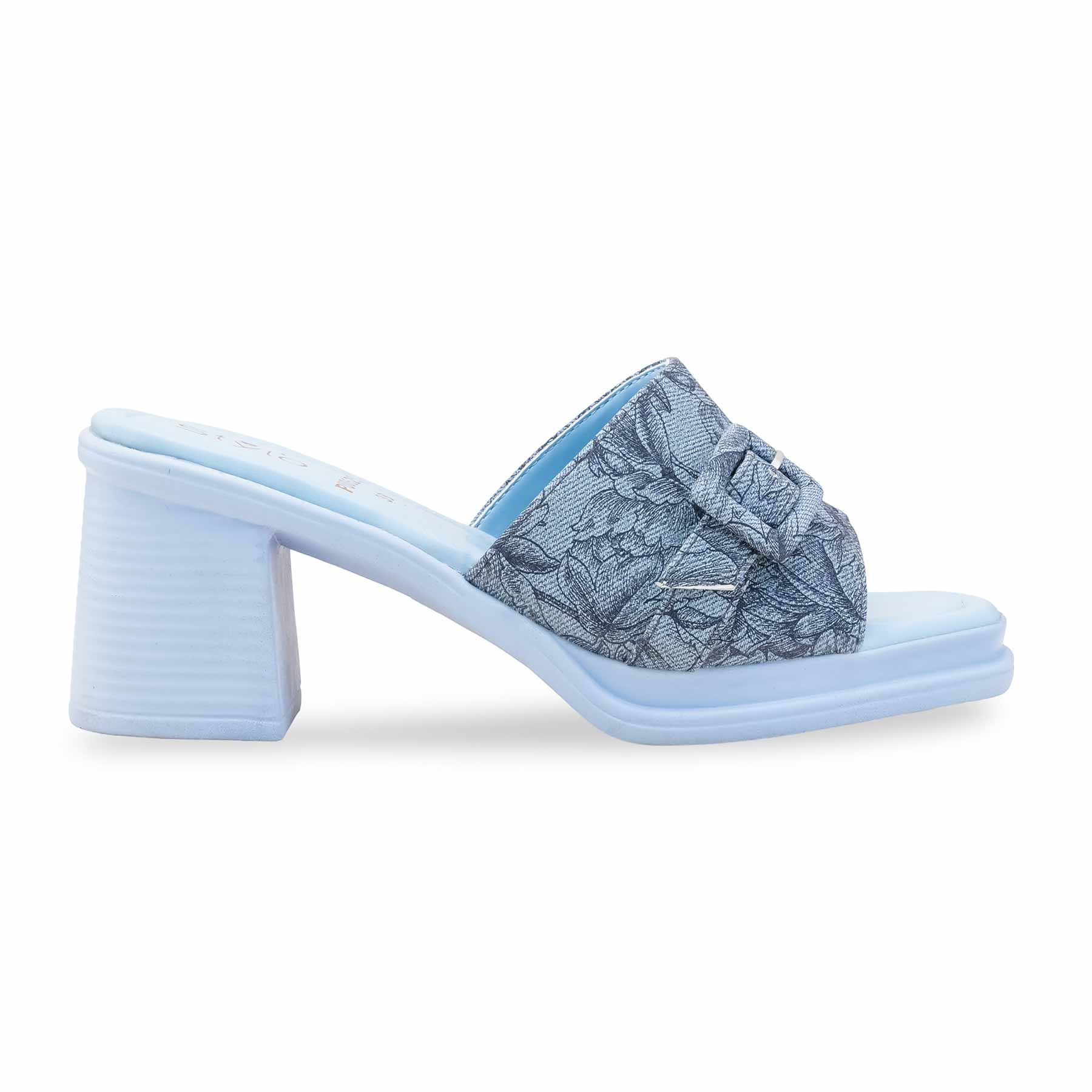 Sky Blue Formal Slipper For Ladies PU0625 - Image 2