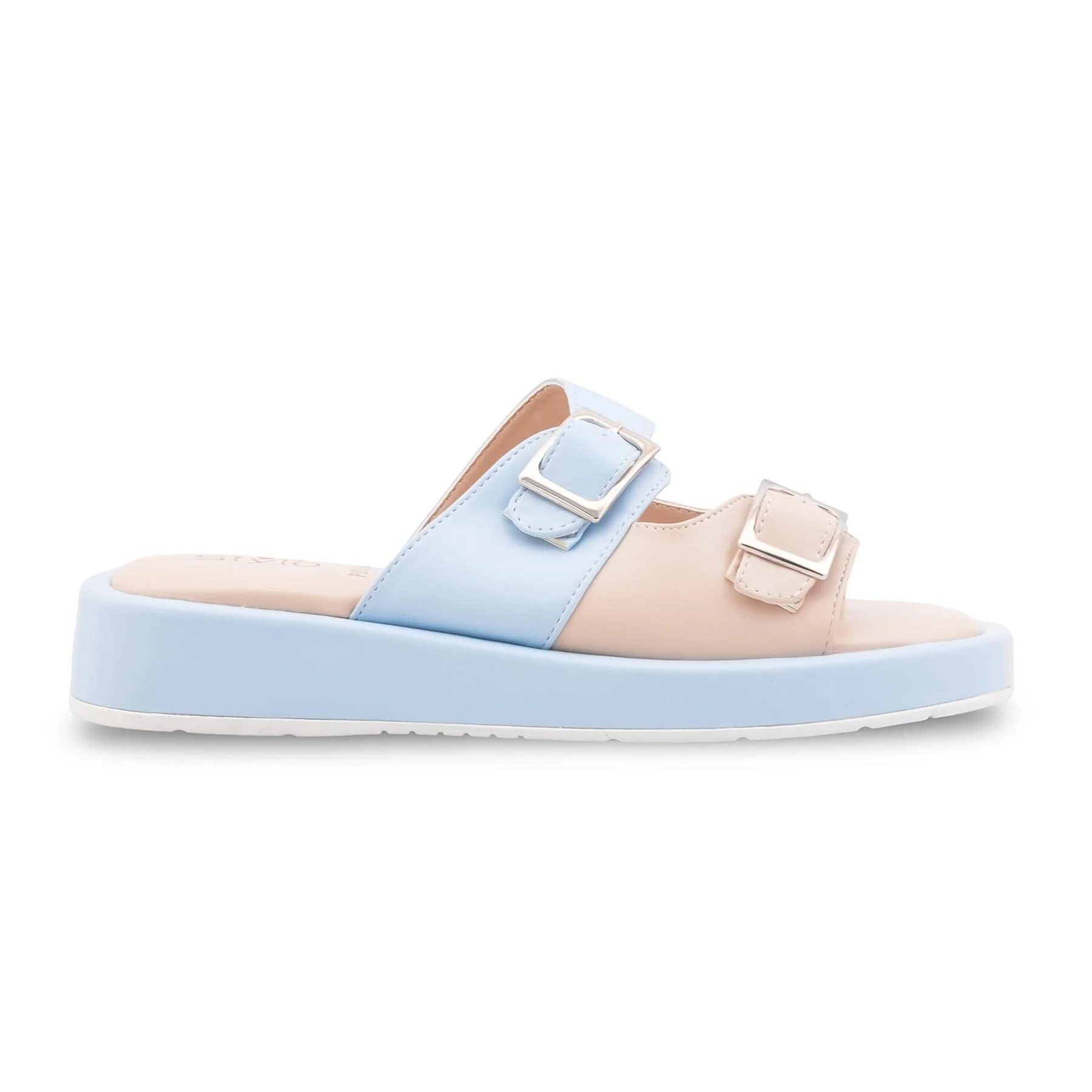 Sky Blue Formal Slipper For Ladies PU0634 - Image 2