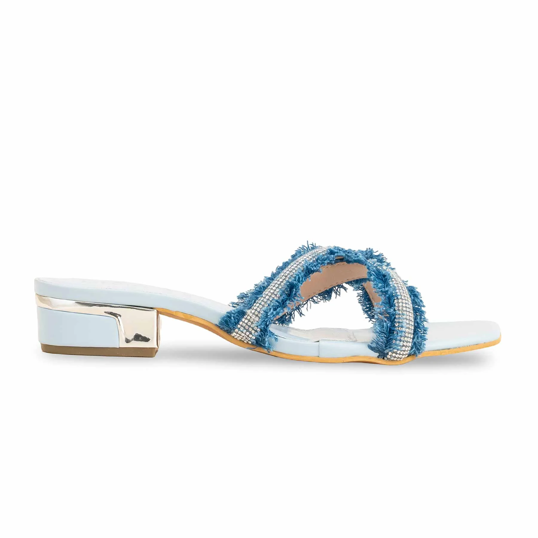 Sky Blue Formal Slipper For Women FR8324 - Image 2