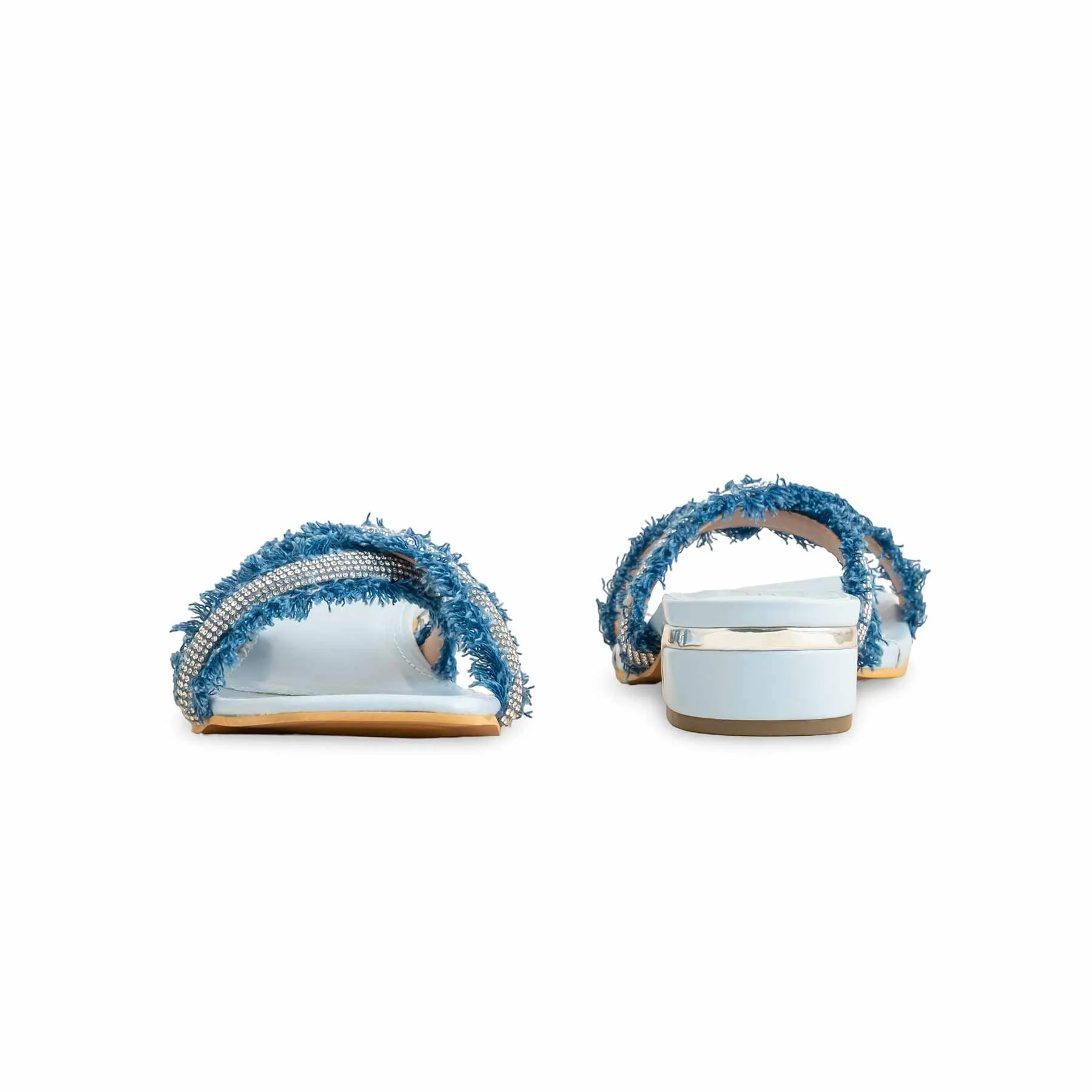 Sky Blue Formal Slipper For Women FR8324 - Image 4